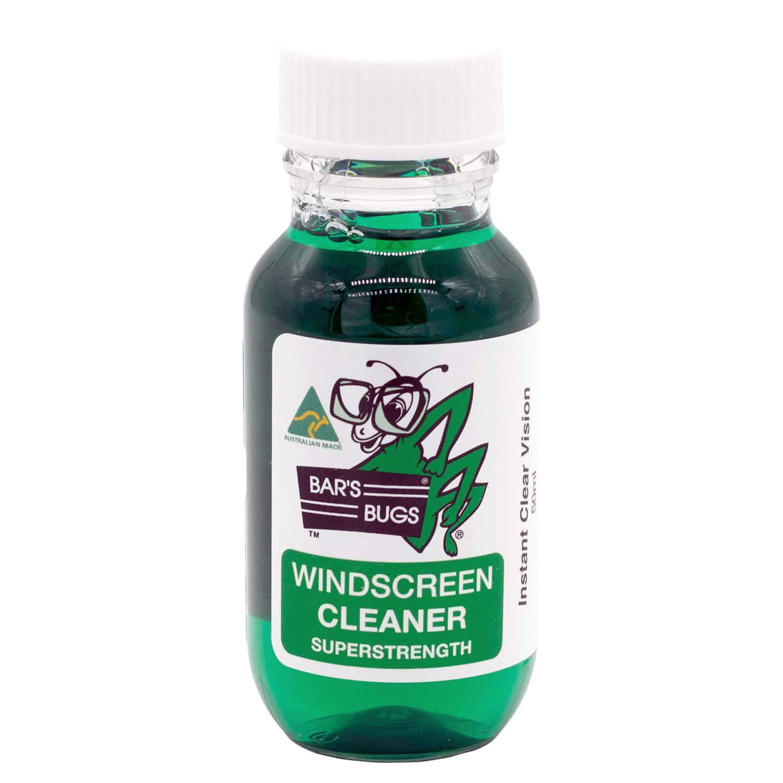 Bar's Bugs Windscreen Cleaner Washer Fluid - 50ml